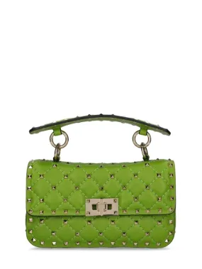 Valentino Garavani   Rockstud Spike nappa top handle bag 
